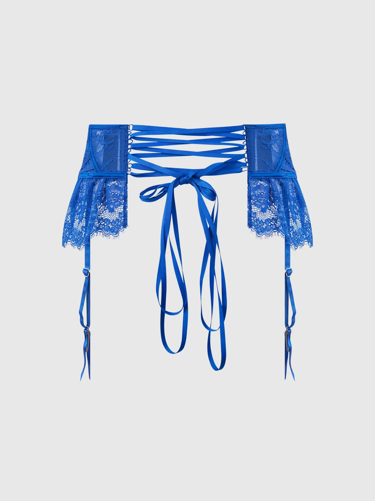 Adelaide Satin & Lace Garter Belt