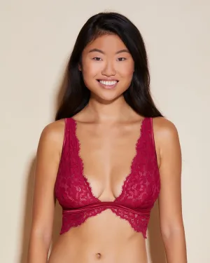 Bralette Con Taglio A Triangolo Alto