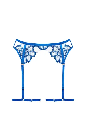 Catalina Thigh Harness (Egyptian Blue/Sheer)