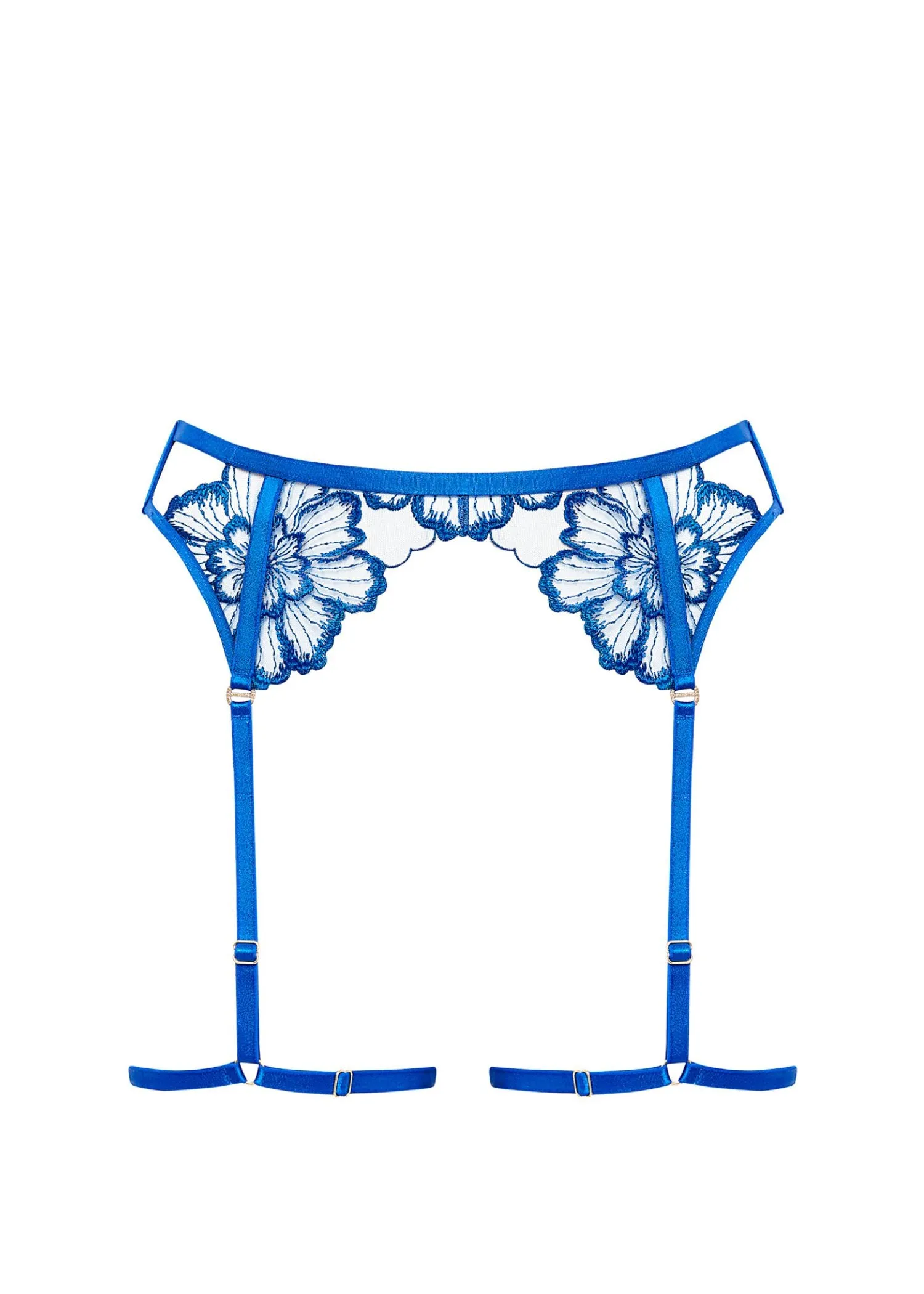 Catalina Thigh Harness (Egyptian Blue/Sheer)