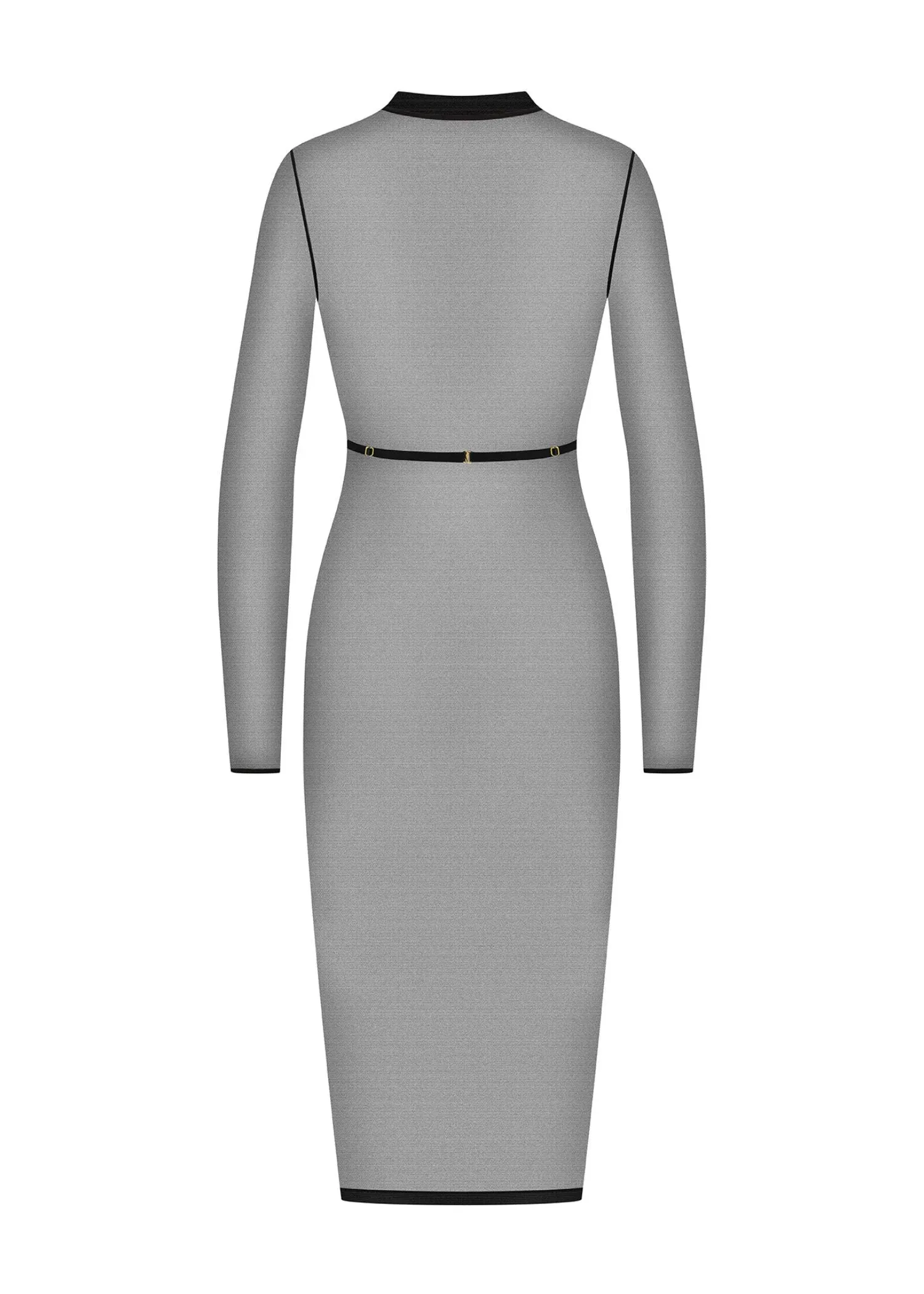 Corps a Corps Midi Dress with Harness (Black)