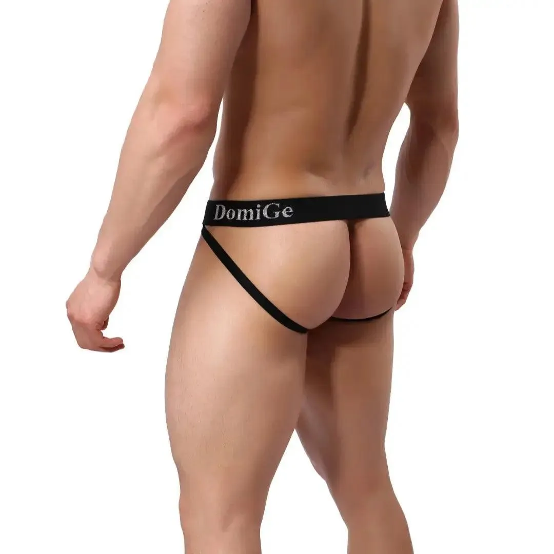 DomiGe Men's Jock Strap 3D Shield W-Shape Male Underwear