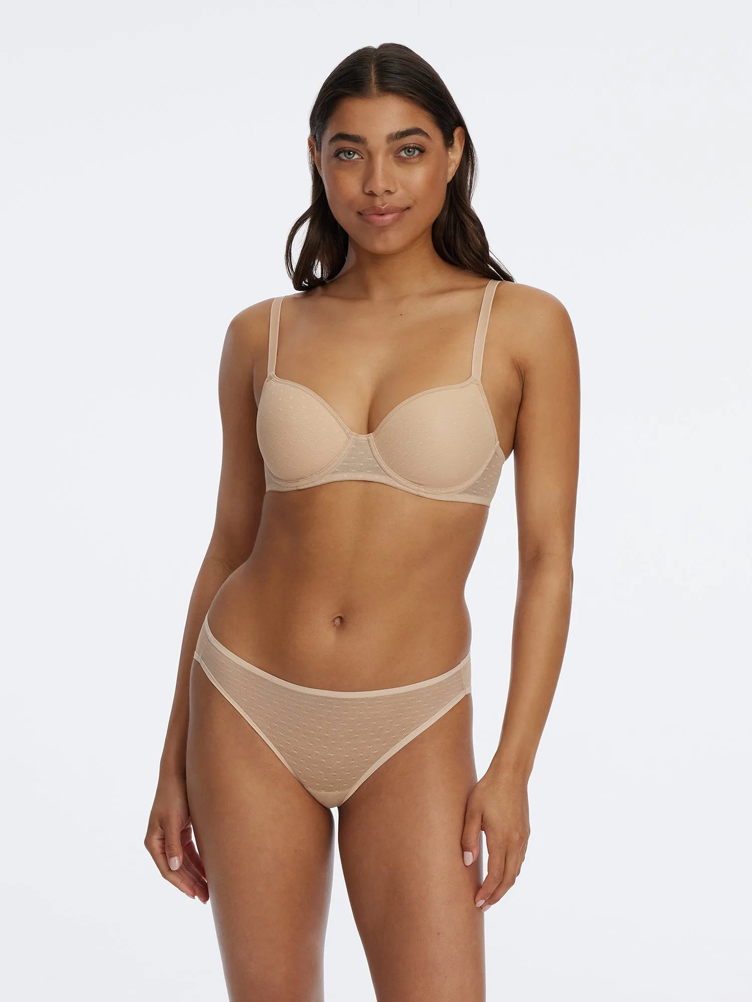 Dotty Multi-Way T-Shirt Bra in Cashmere