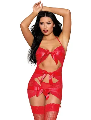 Dreamgirl Triple Bow Chemise