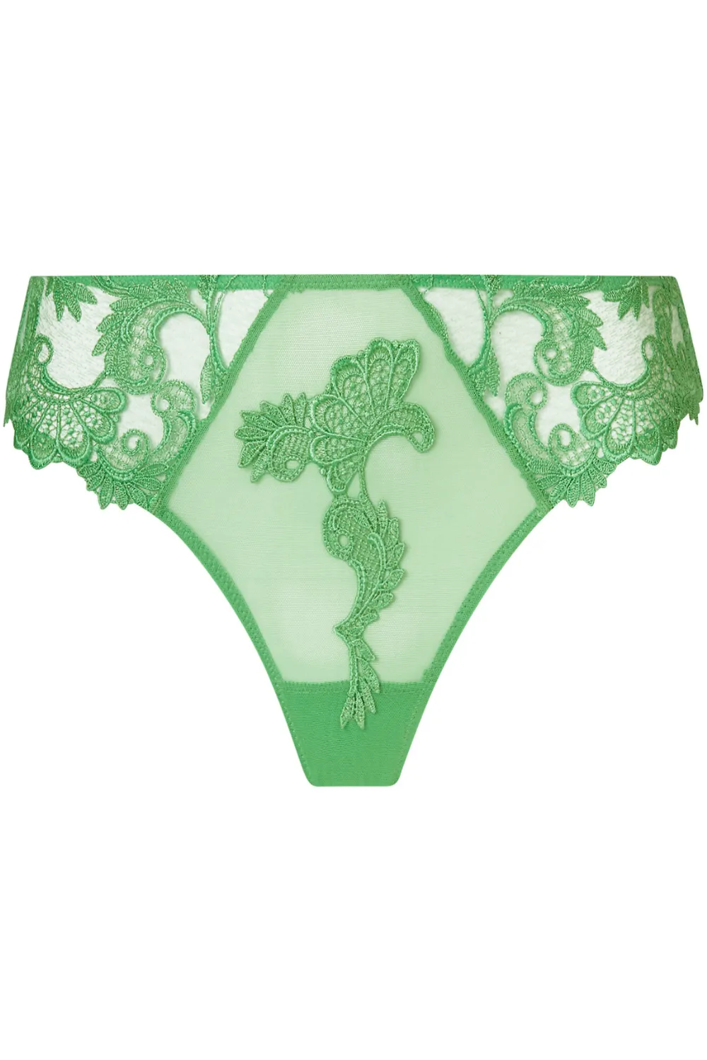 Dressing Floral Italian Brief - Green