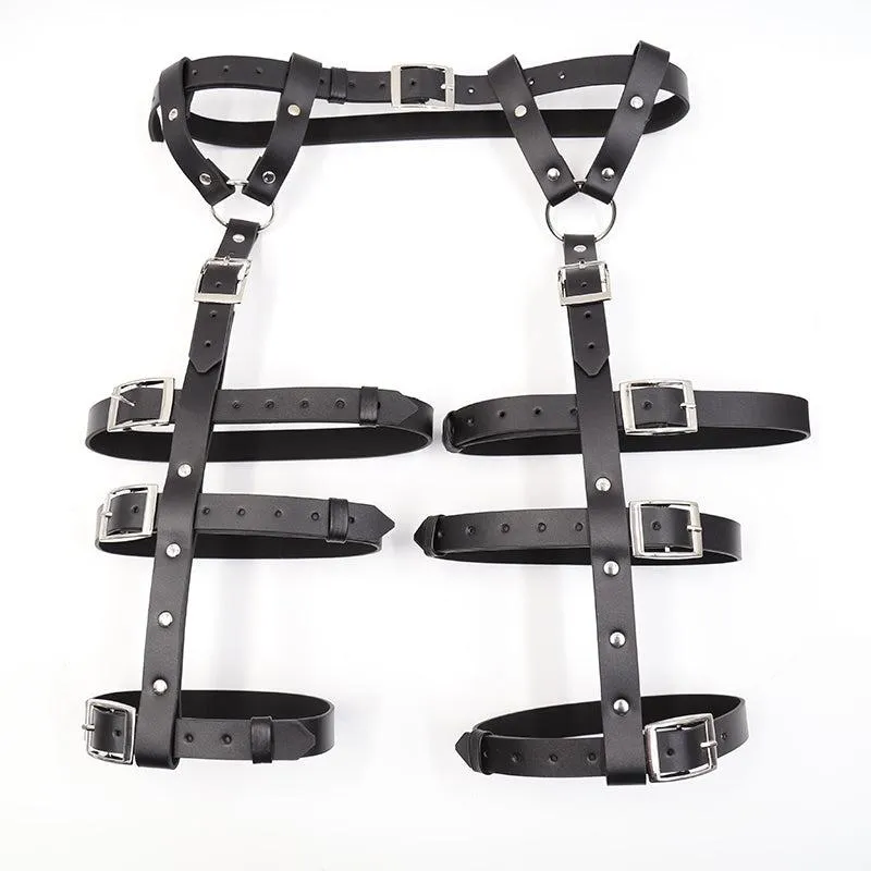 Garter Belt w 3 Leg Straps