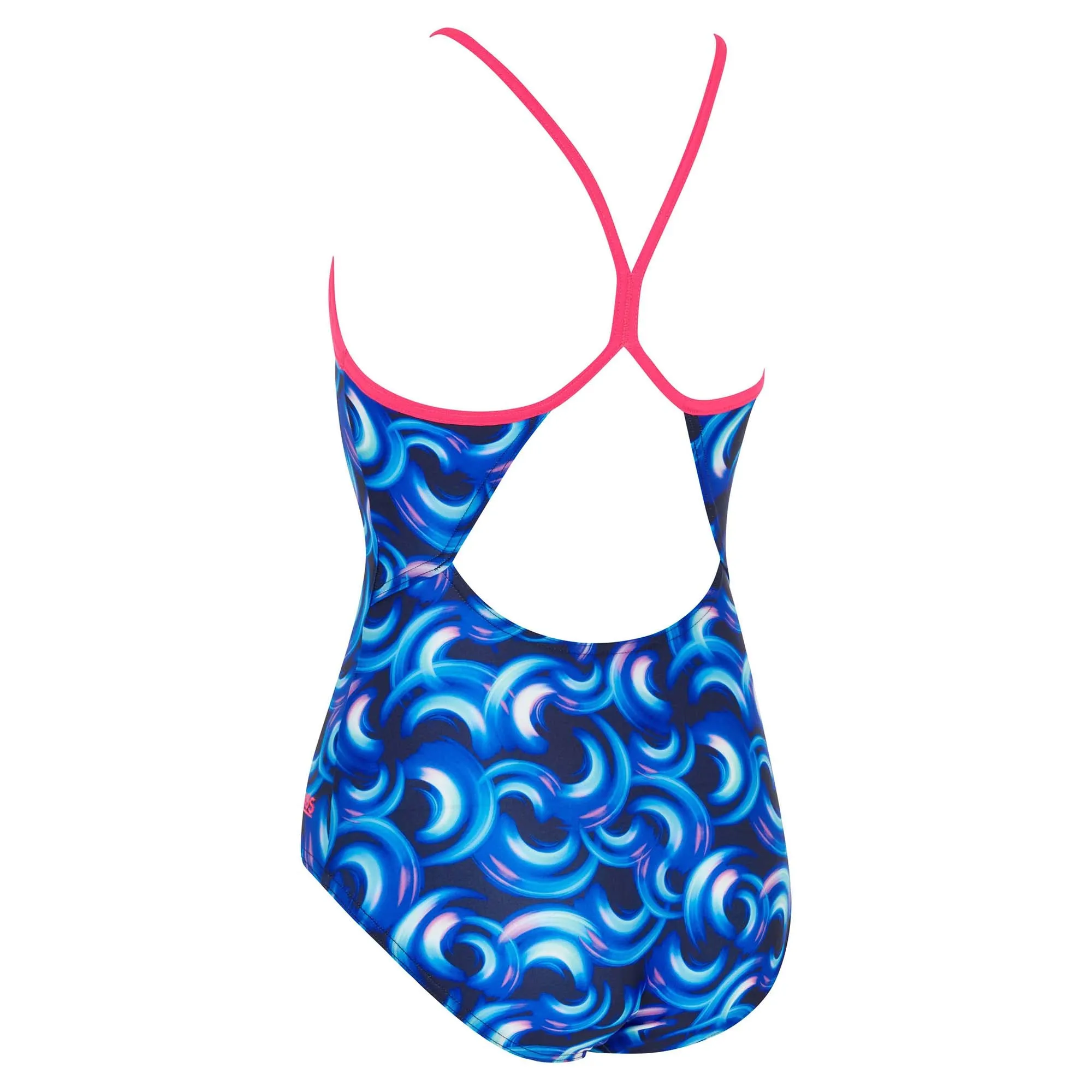 Girl's Geo Spiral Sprintback One Piece Swimsuit