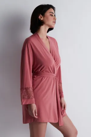 Lazy Days Kimono in Rosewood