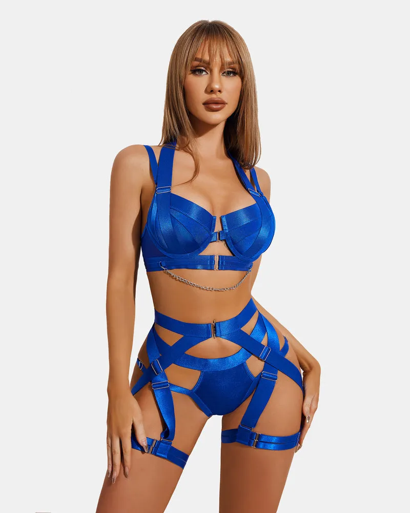 Lingerie Garter Set with Chain