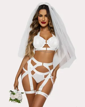 Lingerie Garter Set with Chain