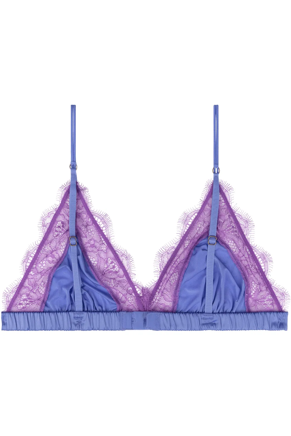 Love Lace Triangle Bralette Purple