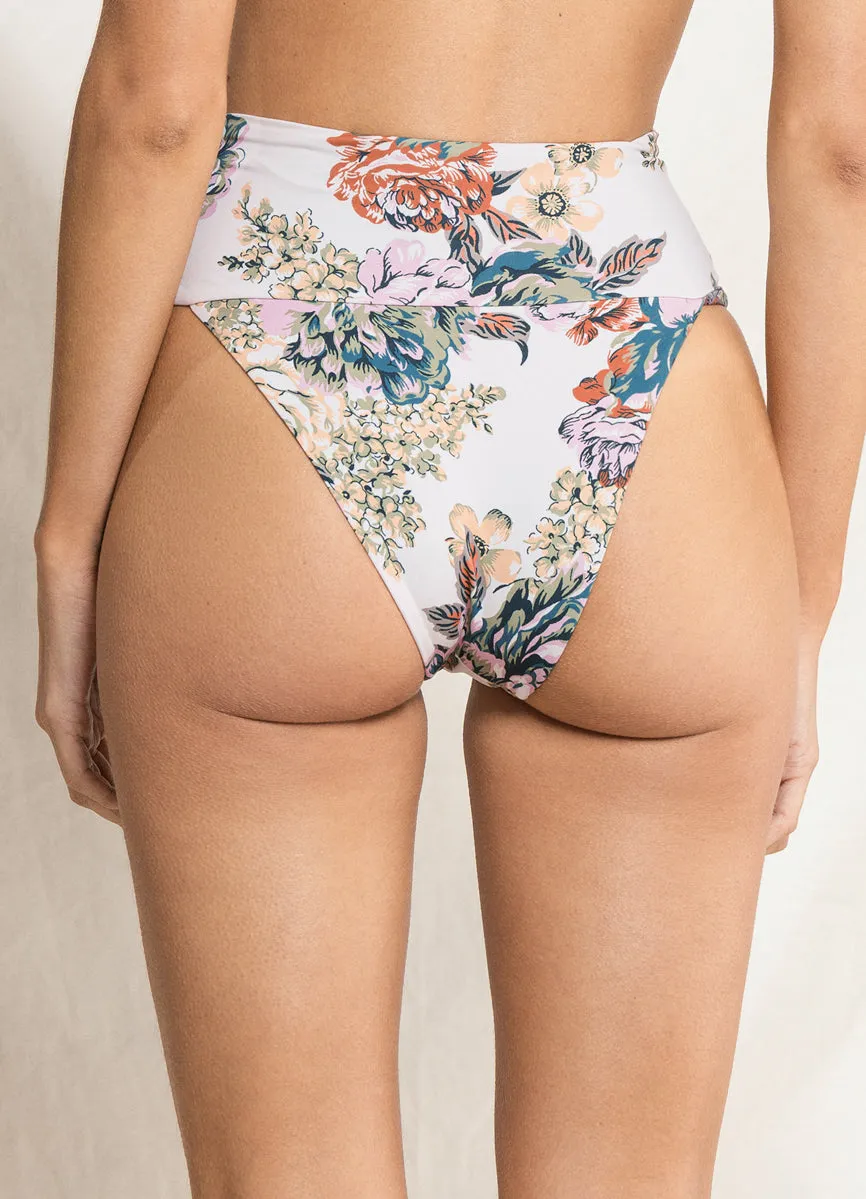 Maaji Jacobean Babylon High Rise/High Leg Bikini Bottom