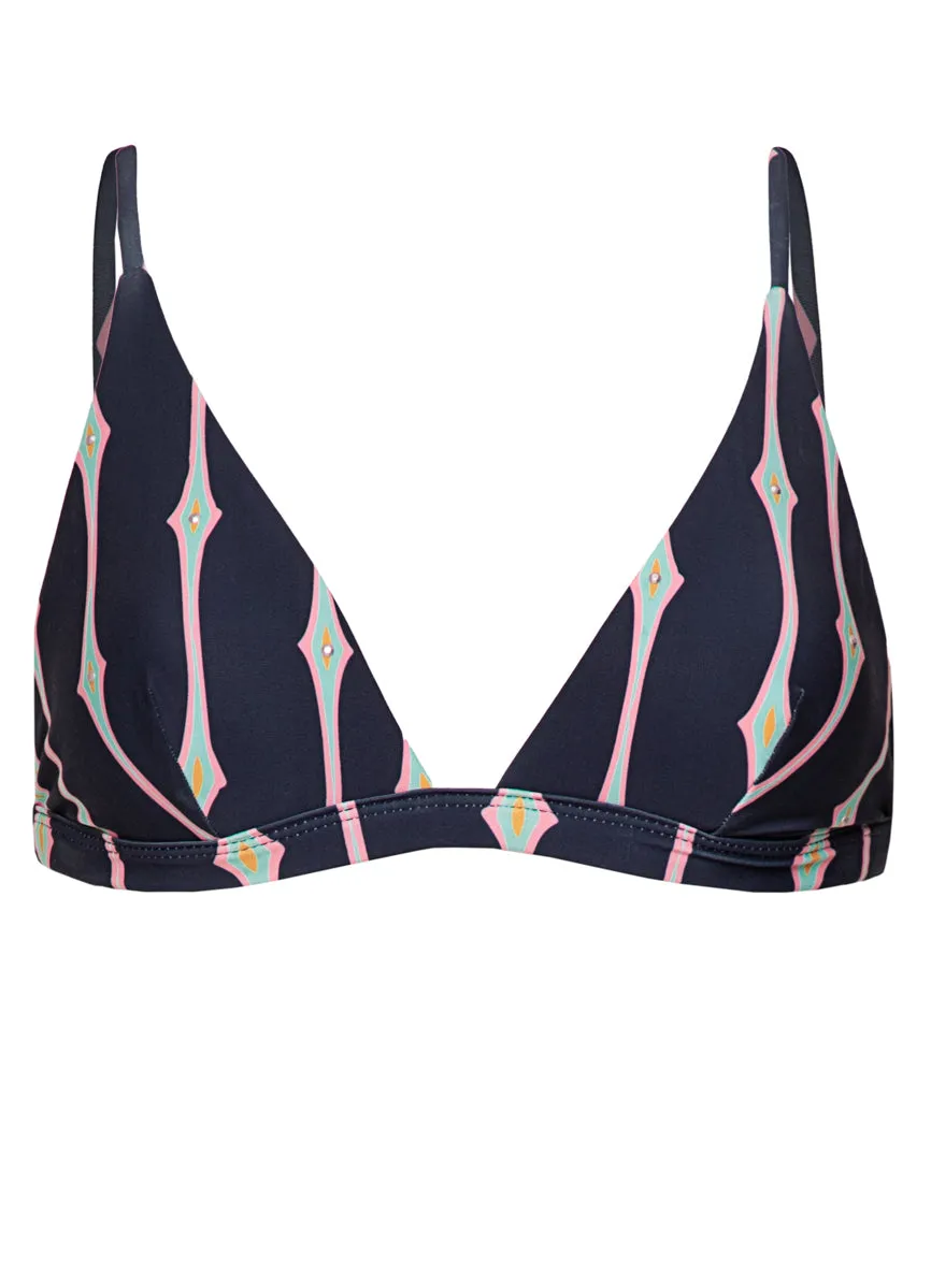 Maaji Radiant Diamond Ivy Fixed Triangle Bikini Top
