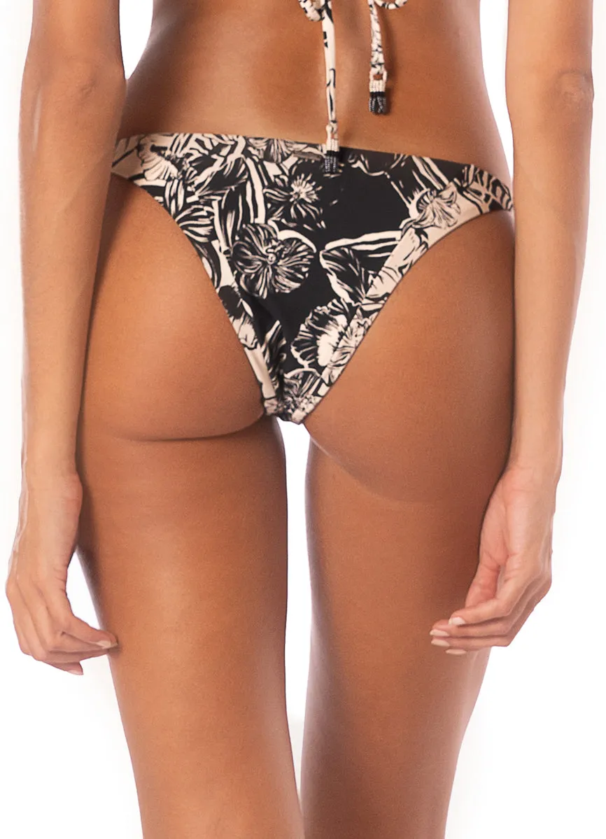 Maaji Sepia Fiori Sunning Low Rise Tie Side Bikini Bottom
