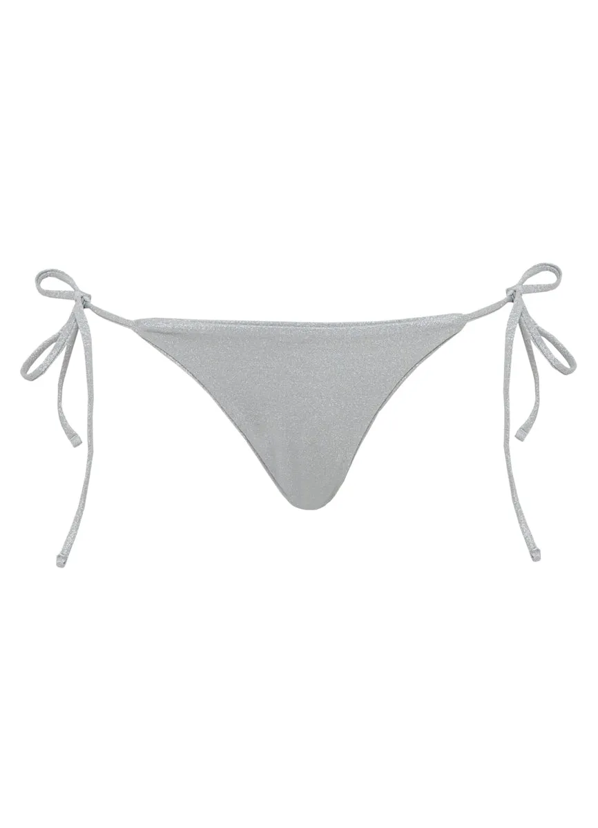 Maaji Smokey Silver Sunning Low Rise Tie Side Bikini Bottom