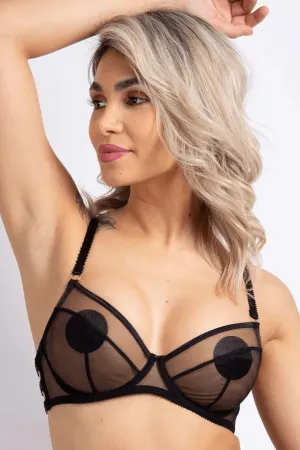 Marinette Underwired Bra in Black