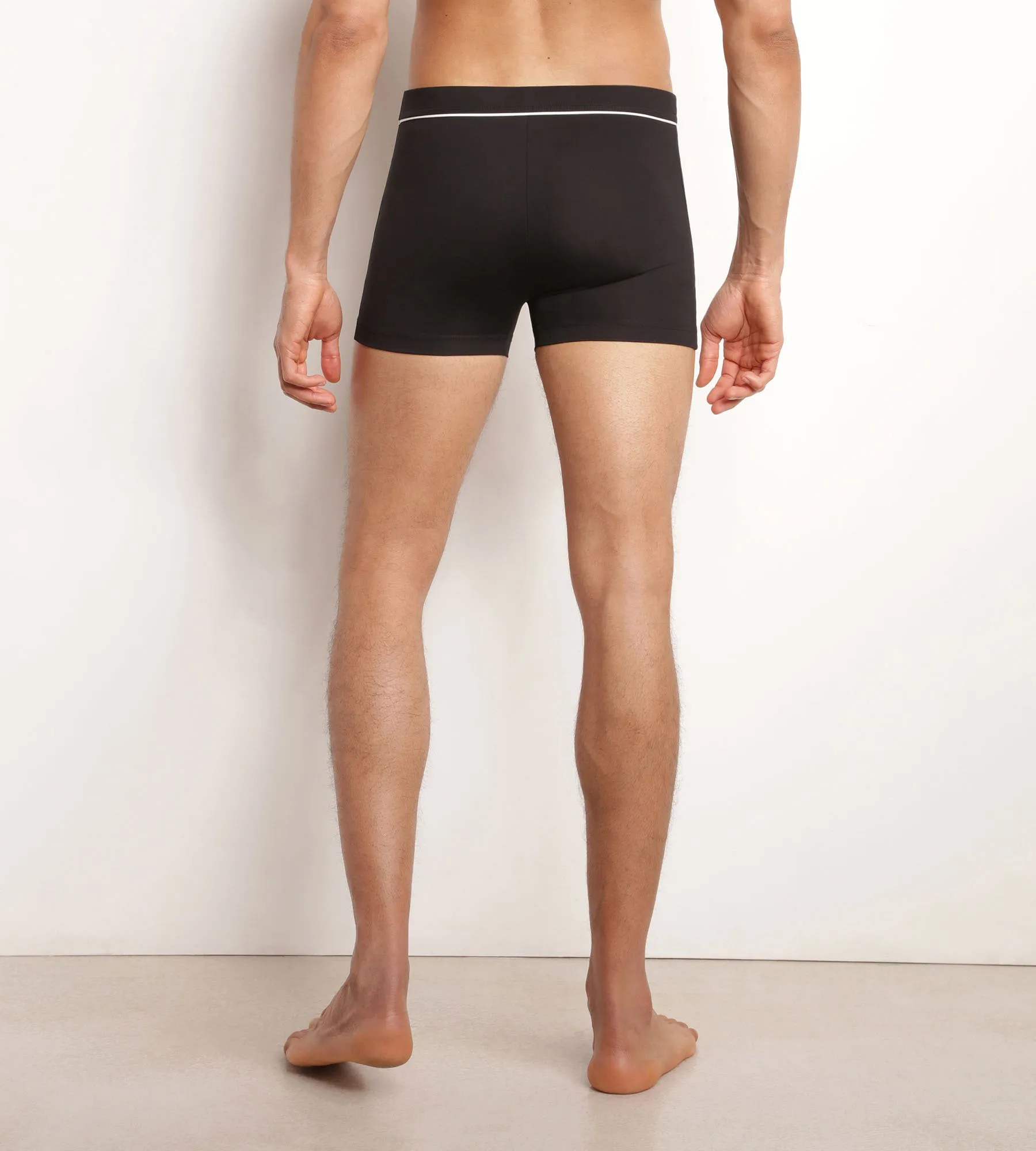 Men's swimming costume in black microfibre Dim Move