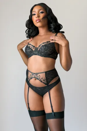 Paradise Garter Belt in Black