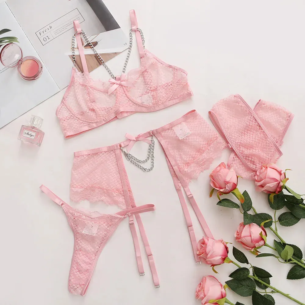#PB Romantic Lace Underwear 2 Piece Set