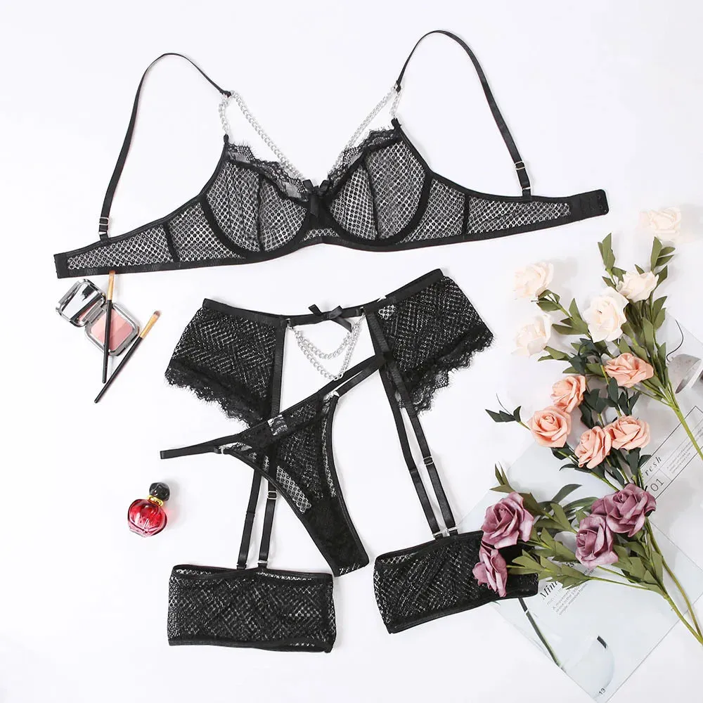 #PB Romantic Lace Underwear 2 Piece Set