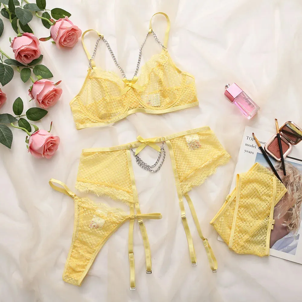 #PB Romantic Lace Underwear 2 Piece Set