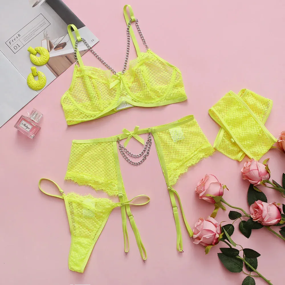 #PB Romantic Lace Underwear 2 Piece Set