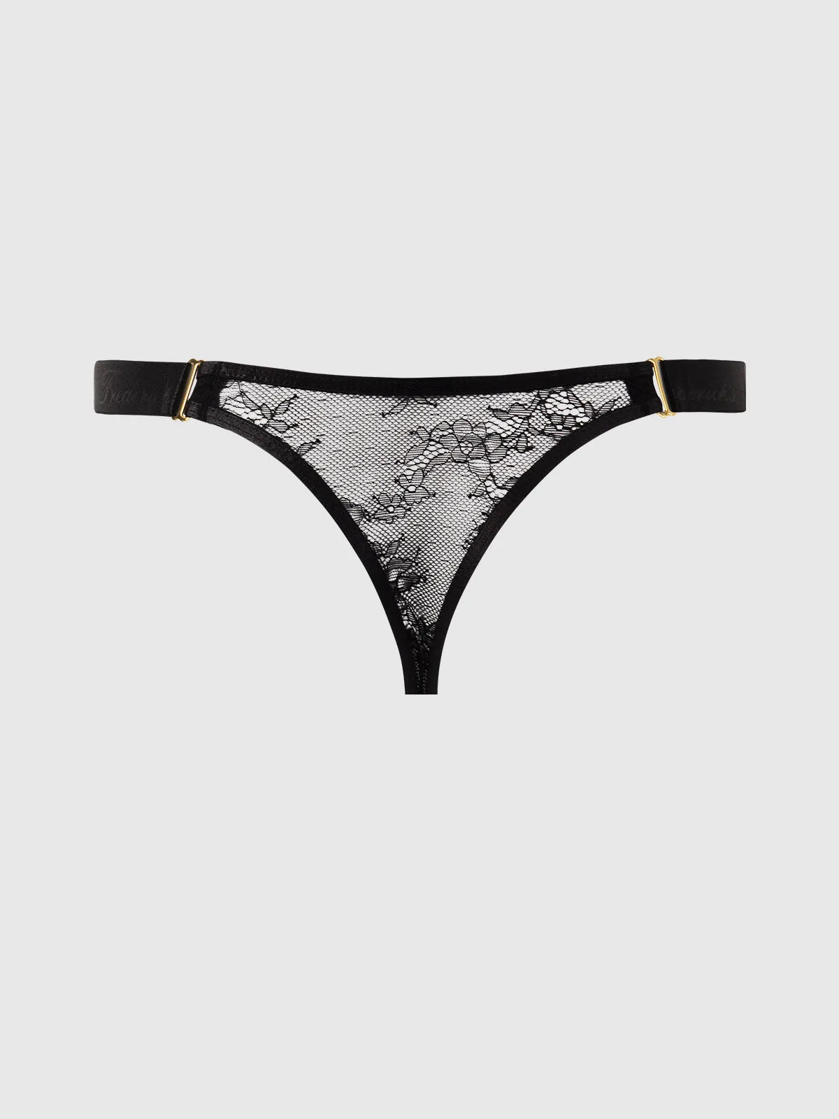 Pia Lace Elastic Side Thong