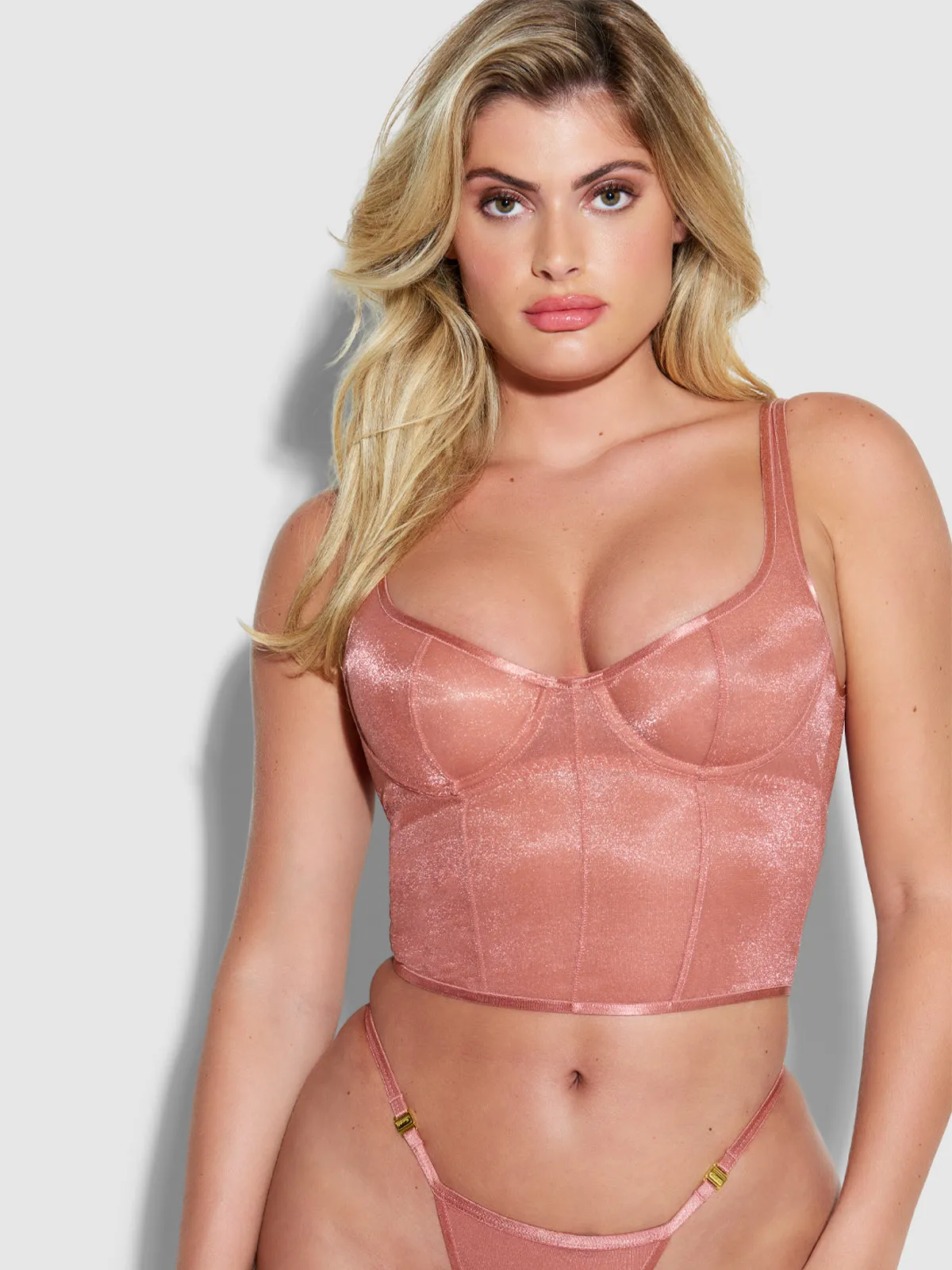 Pia Unlined Underwire Mesh Bustier