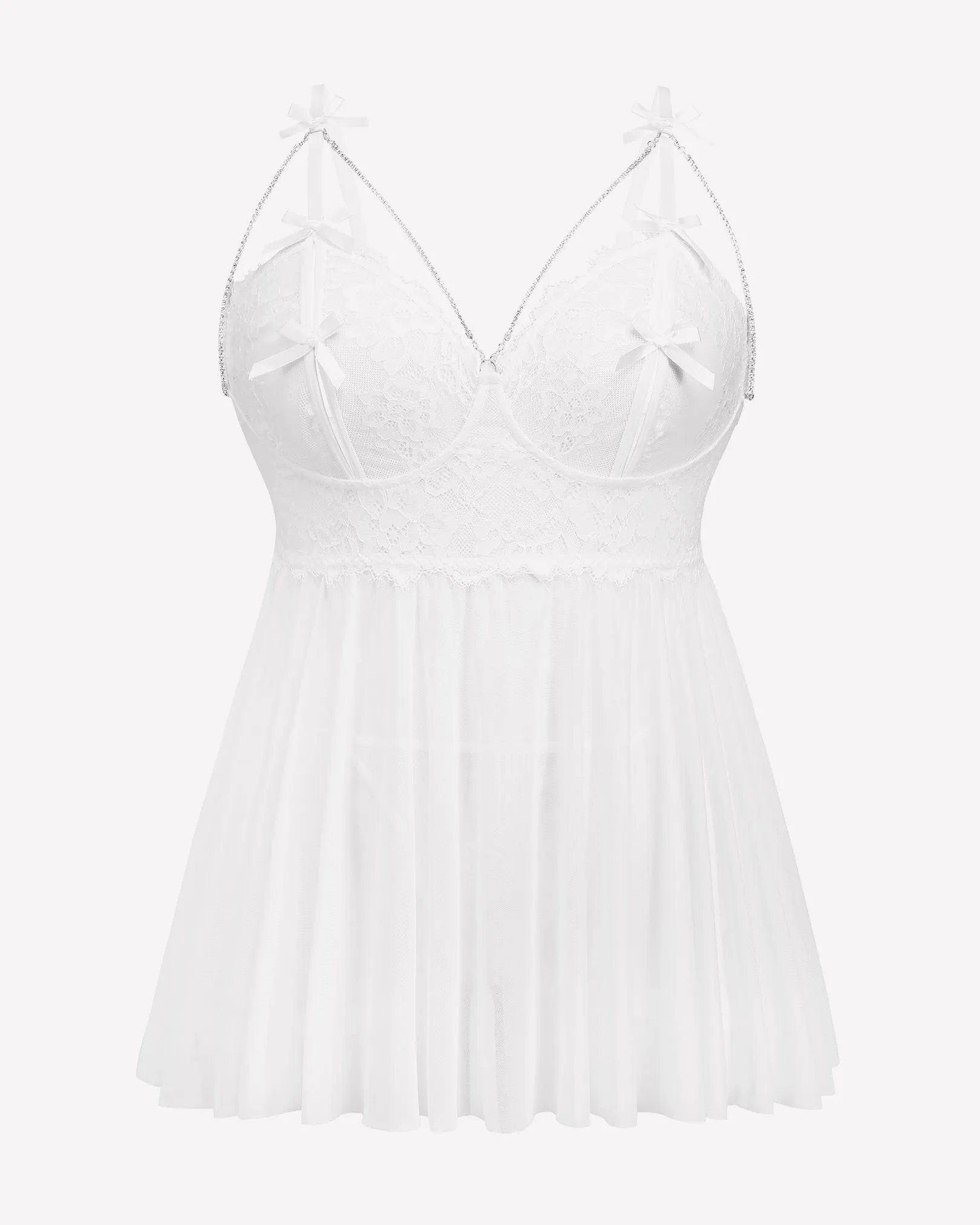 Plus Size Lace Babydoll Nighty