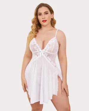 Plus Size Lace Lingerie Babydolls