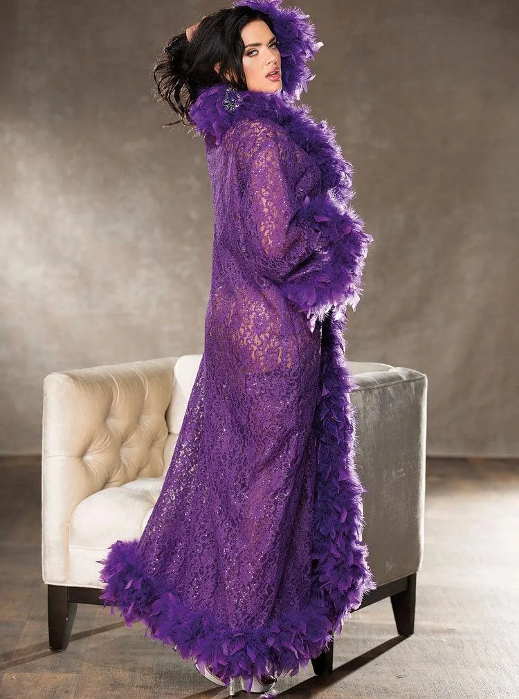 Purple Sequin Robe