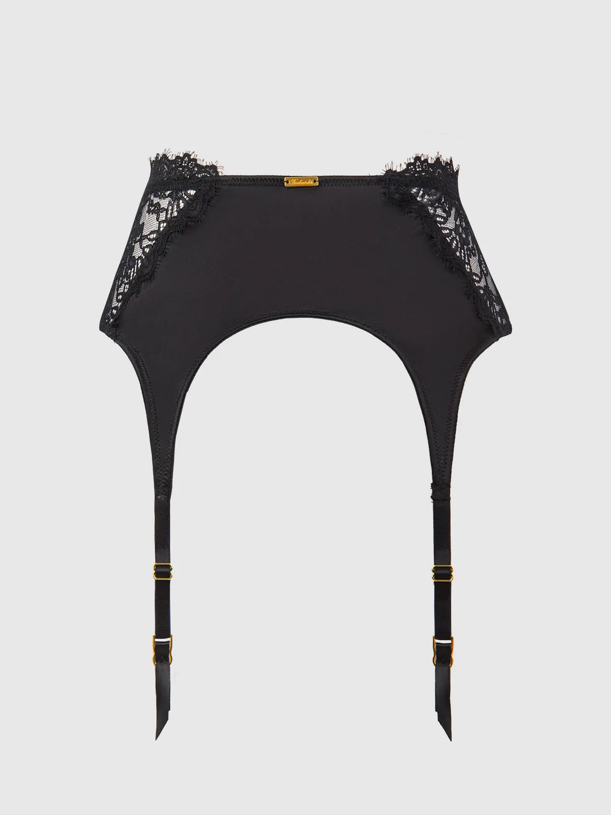Rising Star Lace & Liquid Satin Garter Belt