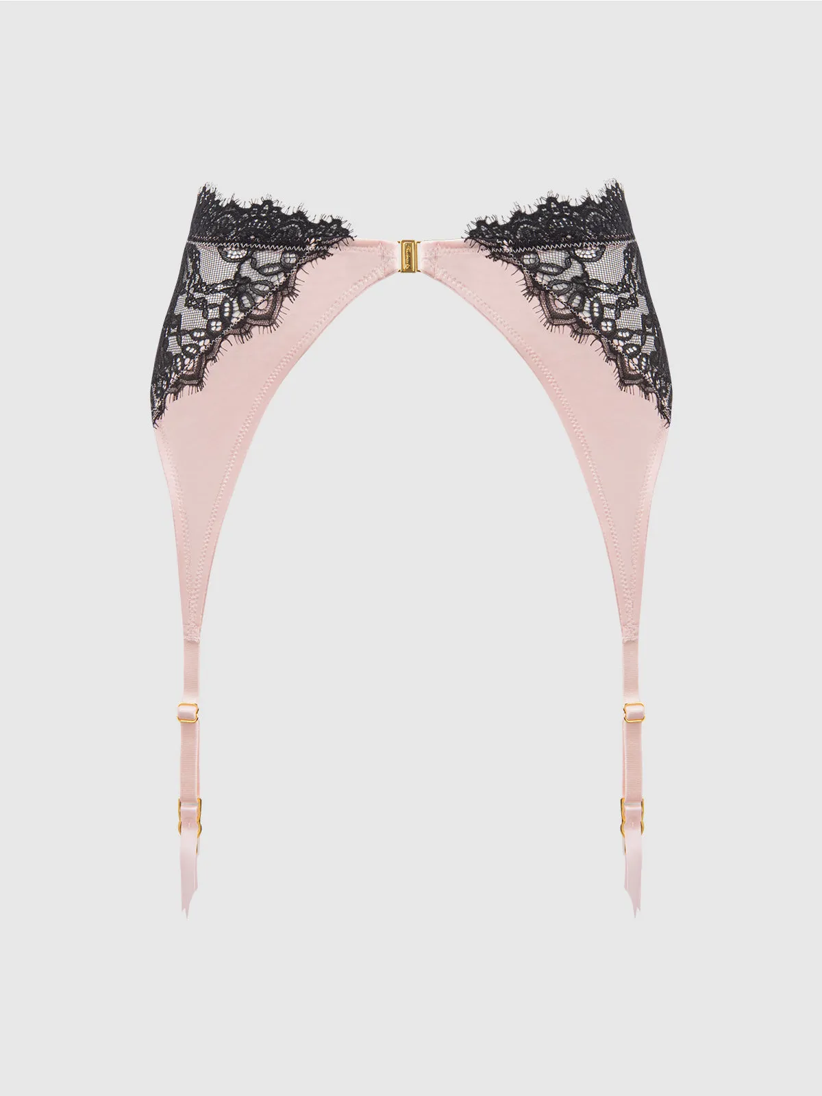 Rising Star Lace & Liquid Satin Garter Belt