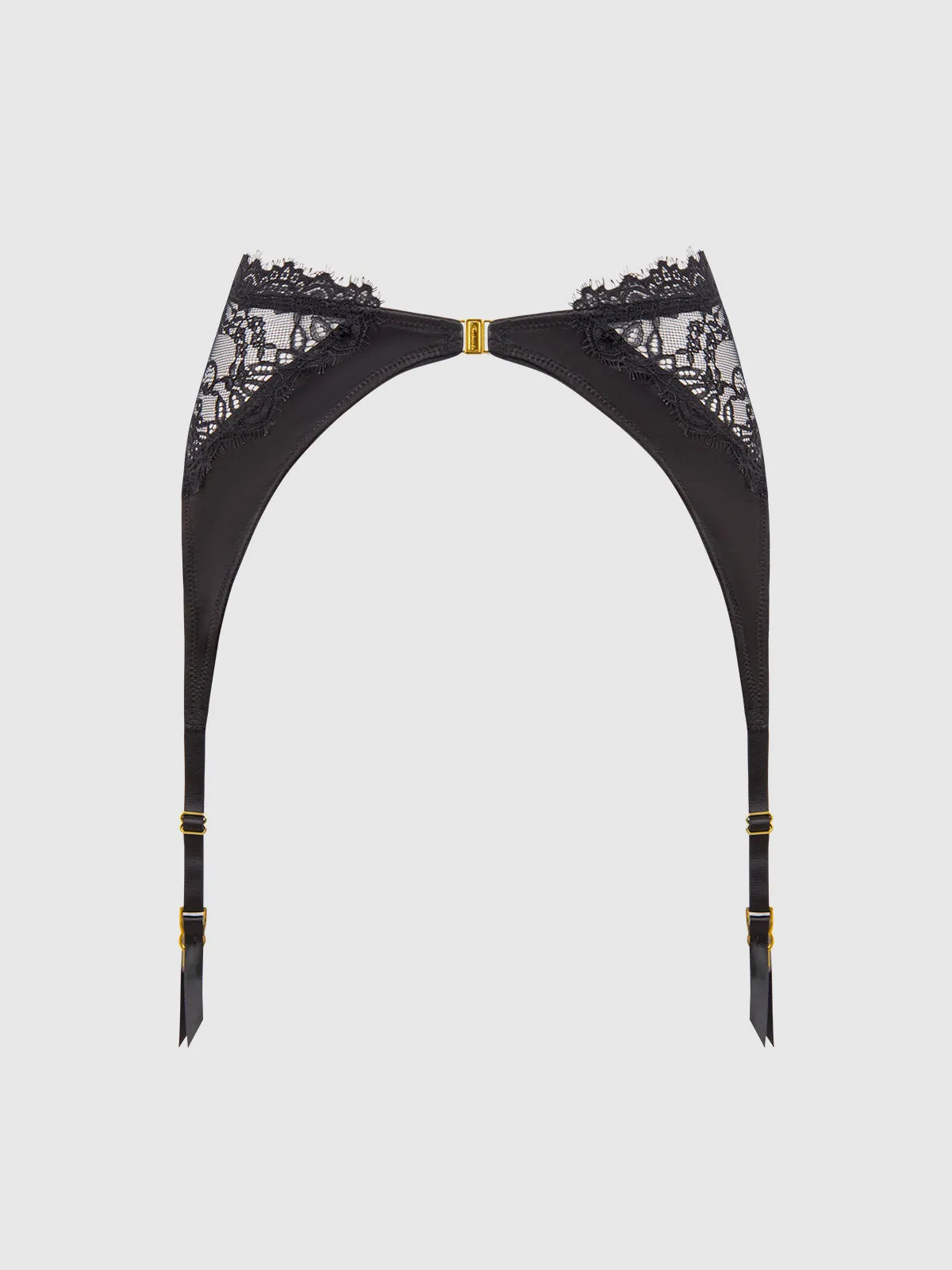 Rising Star Lace & Liquid Satin Garter Belt