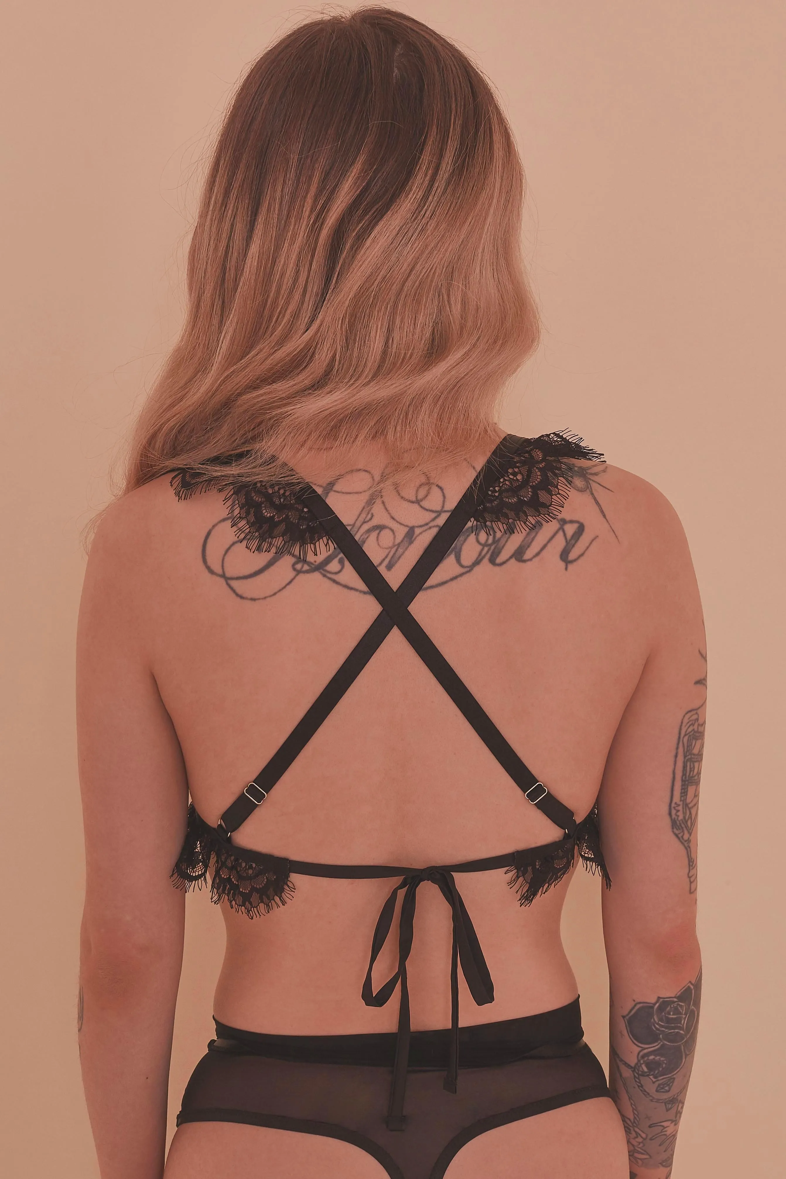 Samantha Eyelash Lace Frame Bra