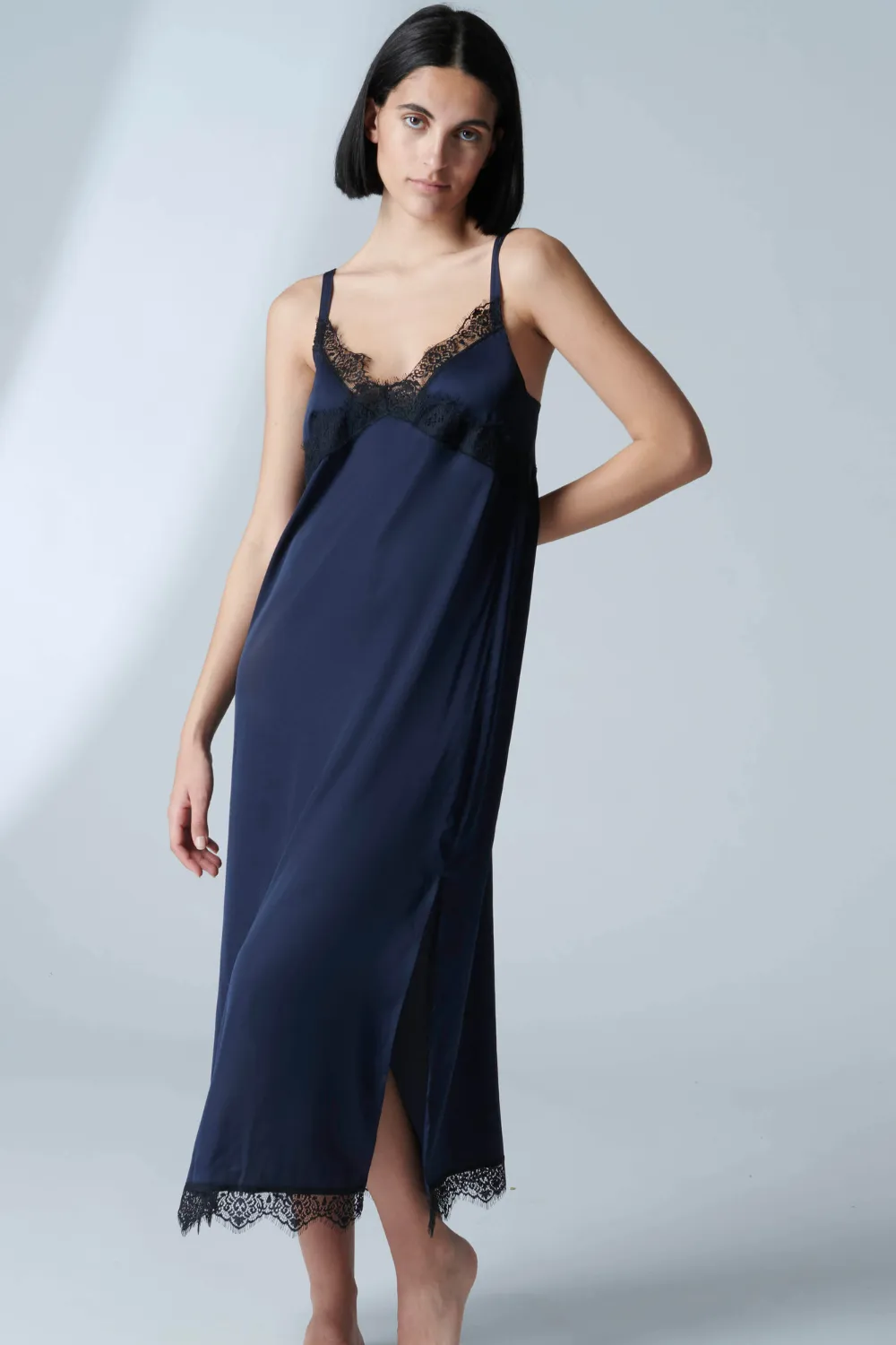 Satin Secrets Long Nightdress Full Moon