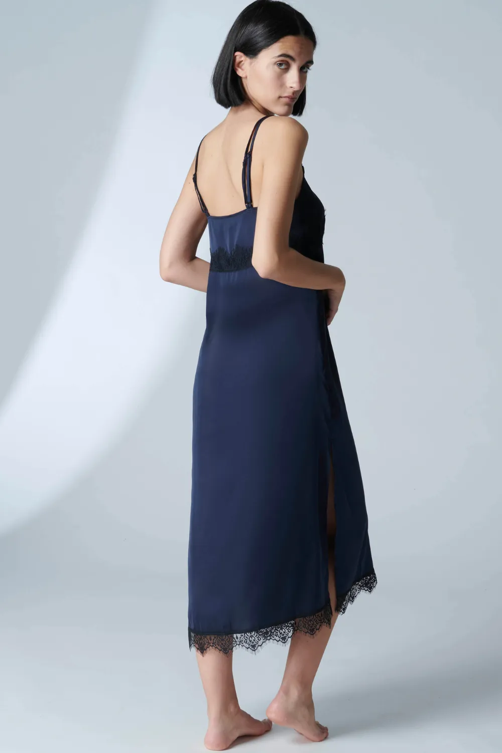 Satin Secrets Long Nightdress Full Moon