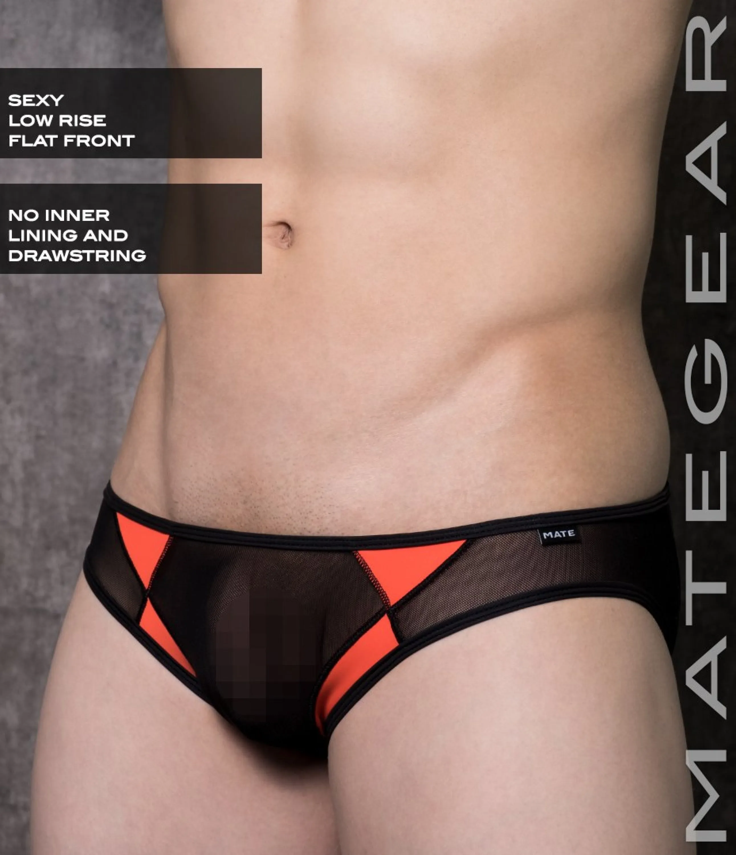 Sexy Mens Swimwear Mini Swim Bikini - An So (Low Rise Flat Front)
