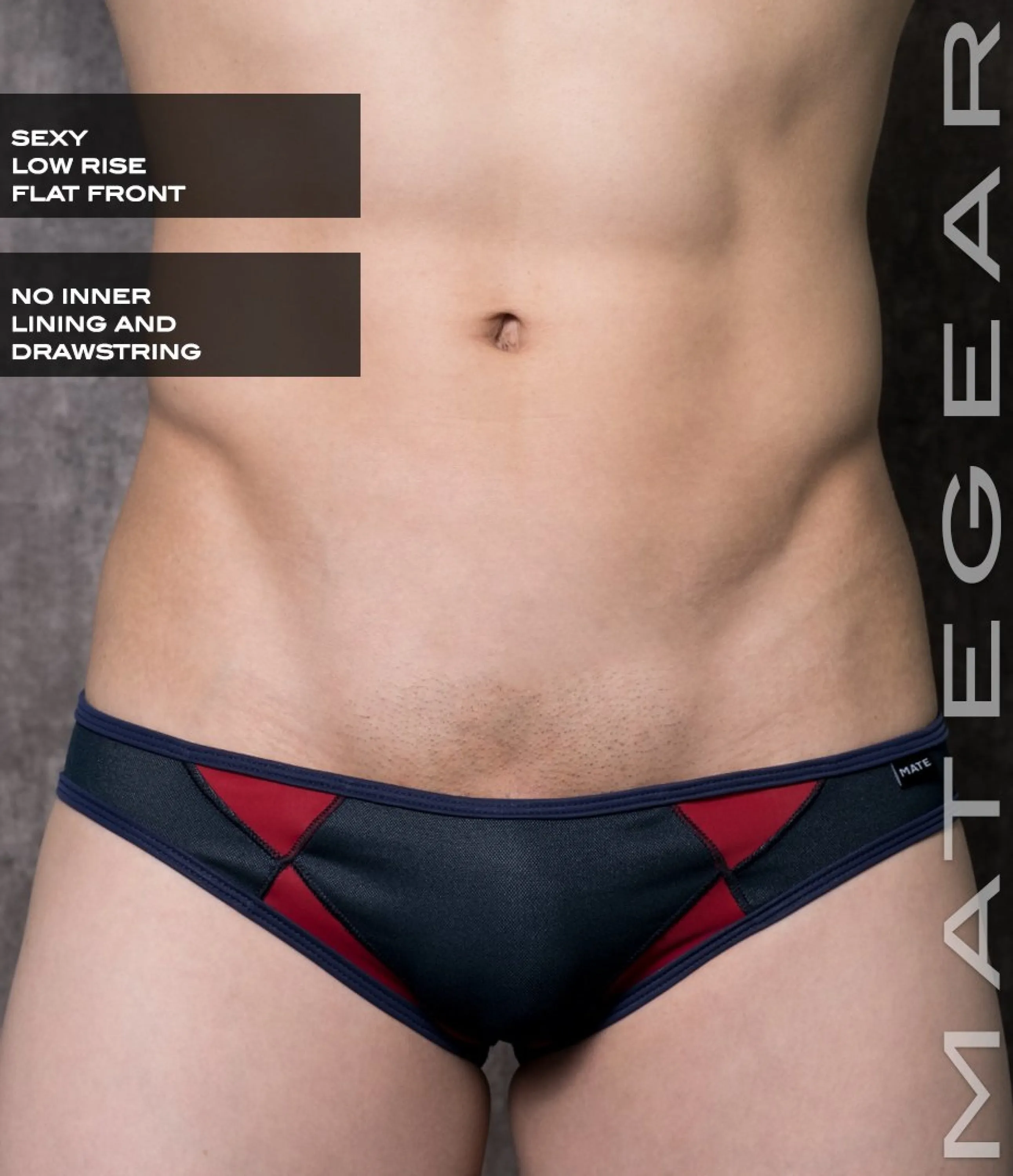 Sexy Mens Swimwear Mini Swim Bikini - An So (Low Rise Flat Front)