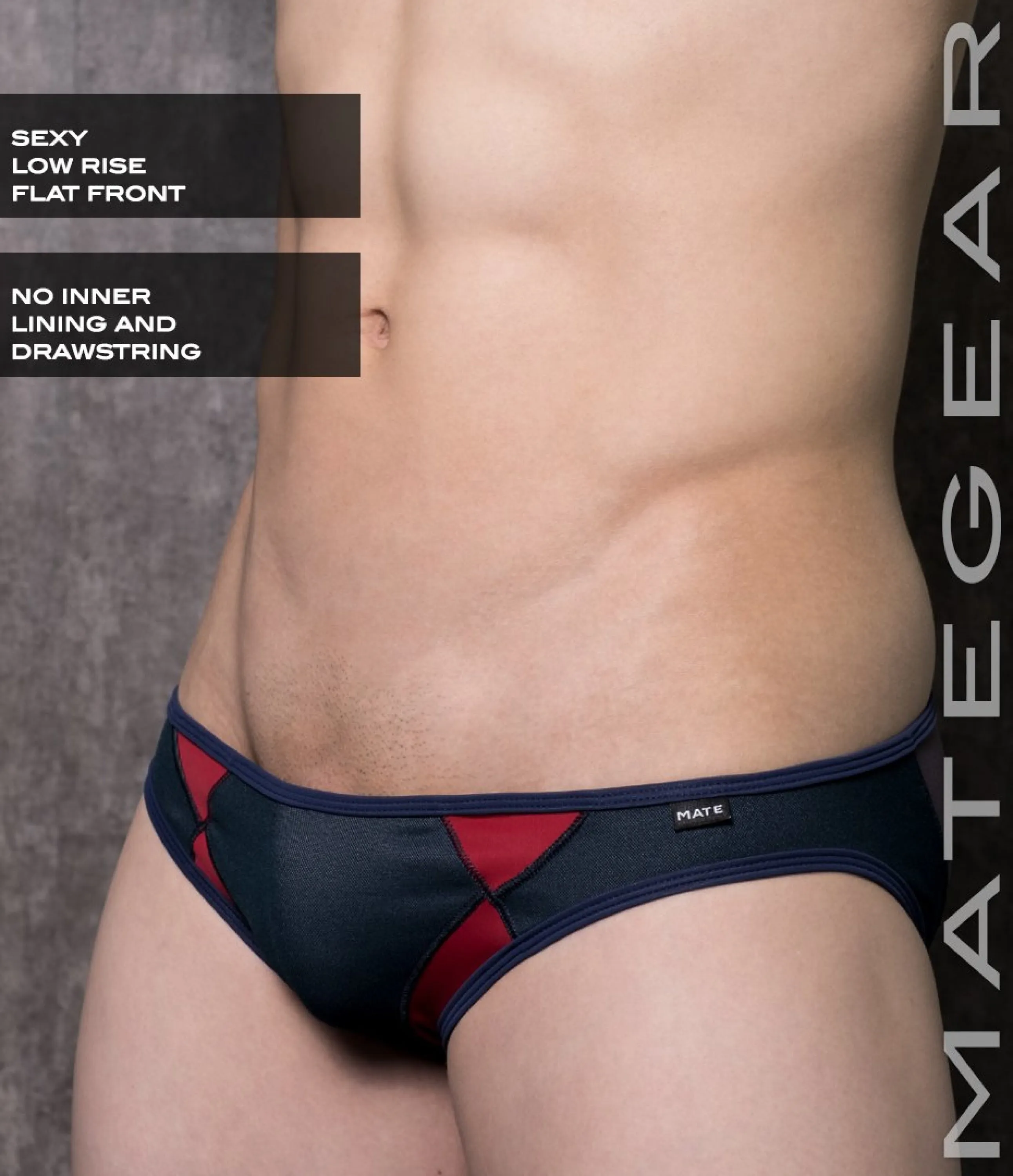 Sexy Mens Swimwear Mini Swim Bikini - An So (Low Rise Flat Front)