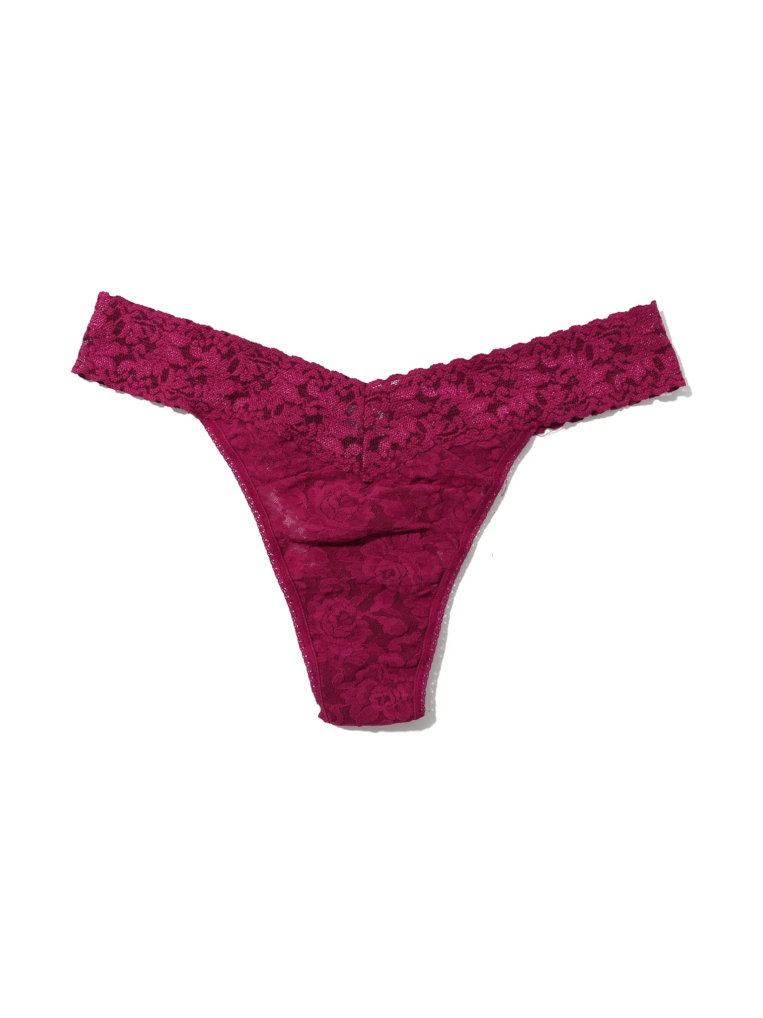 Signature Lace® Original Rise Thong Merlot Red