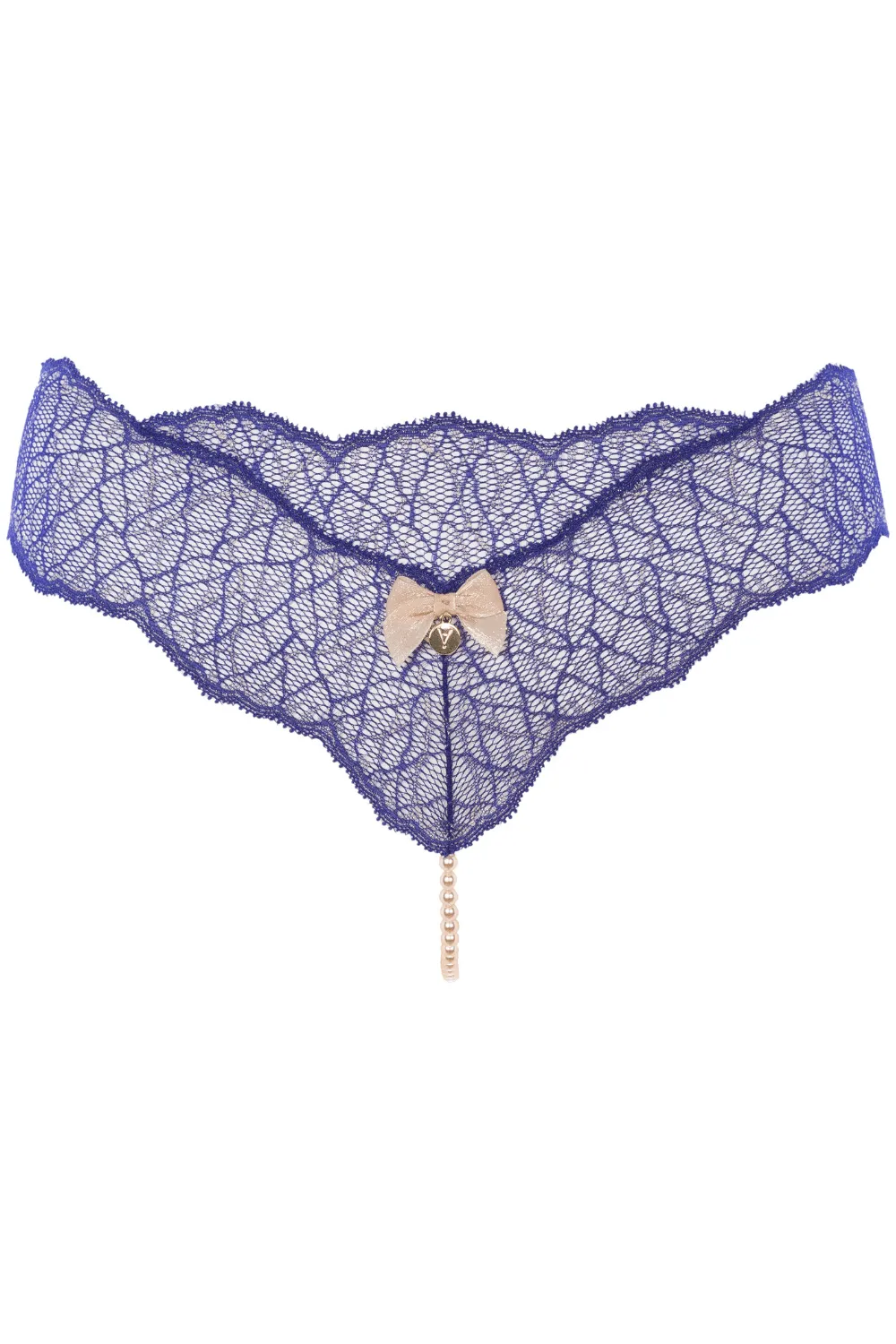 Sydney Single Pearl Thong Blue