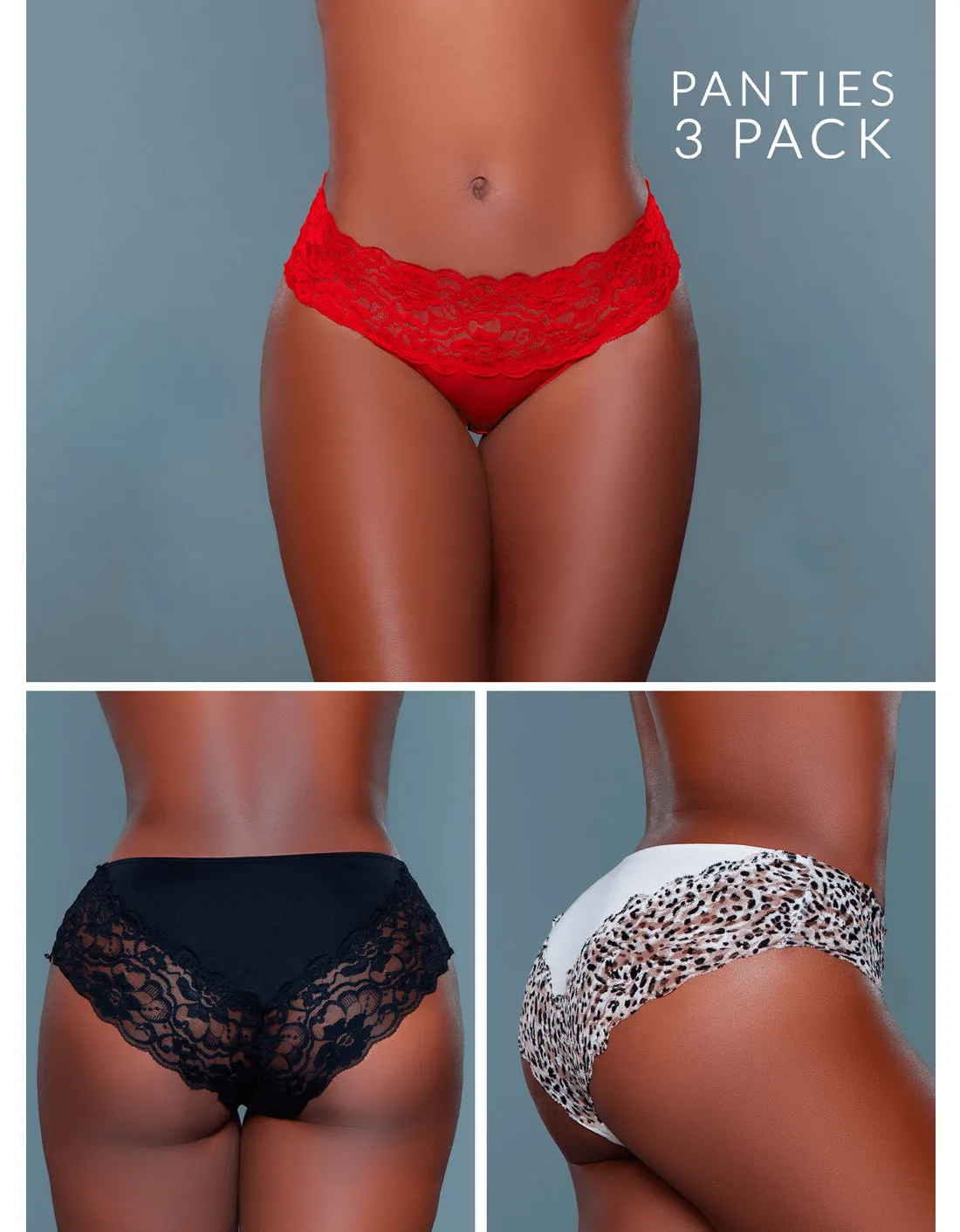Tiger in Her Tank Panty Trio