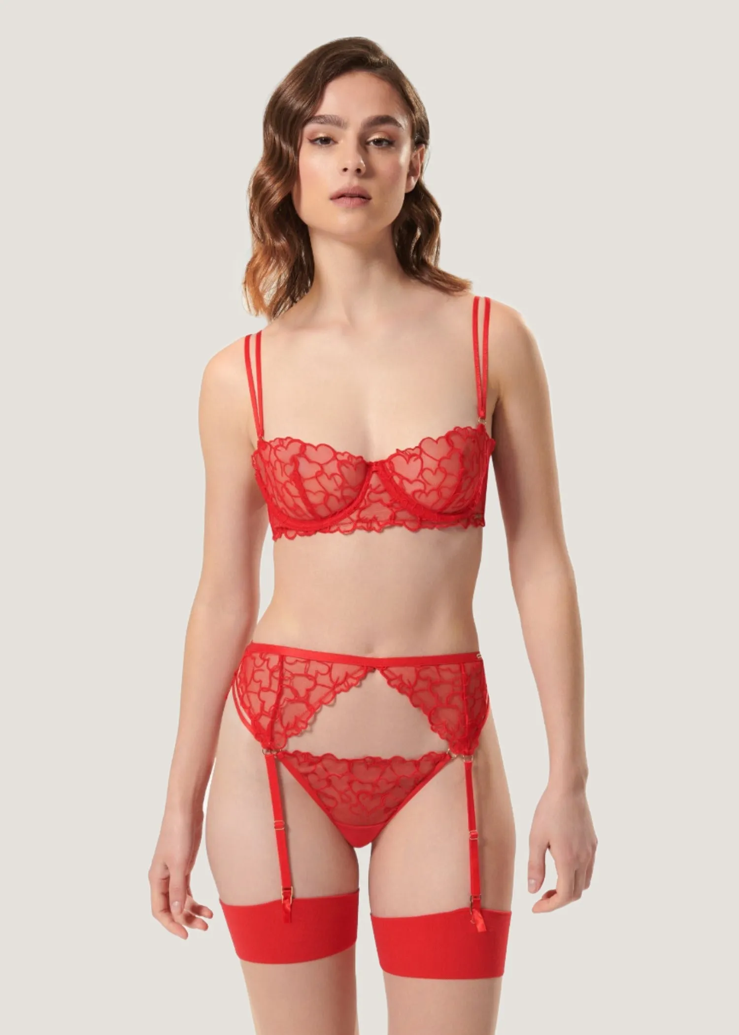 Valentina Suspender (Red)