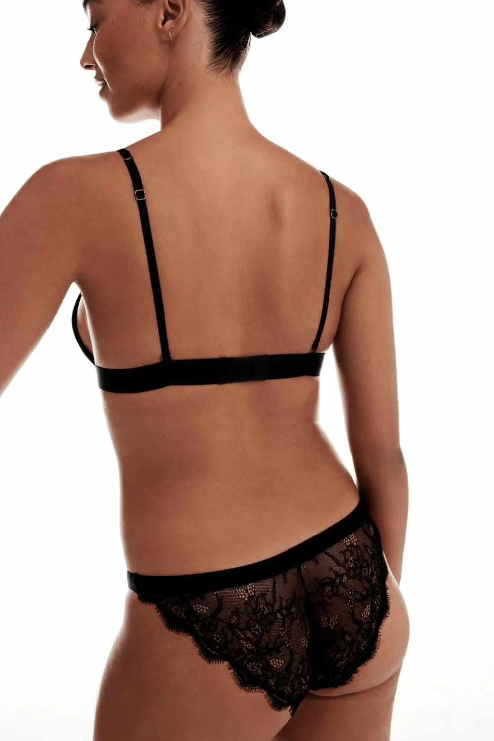 Wild Rose Brief Black