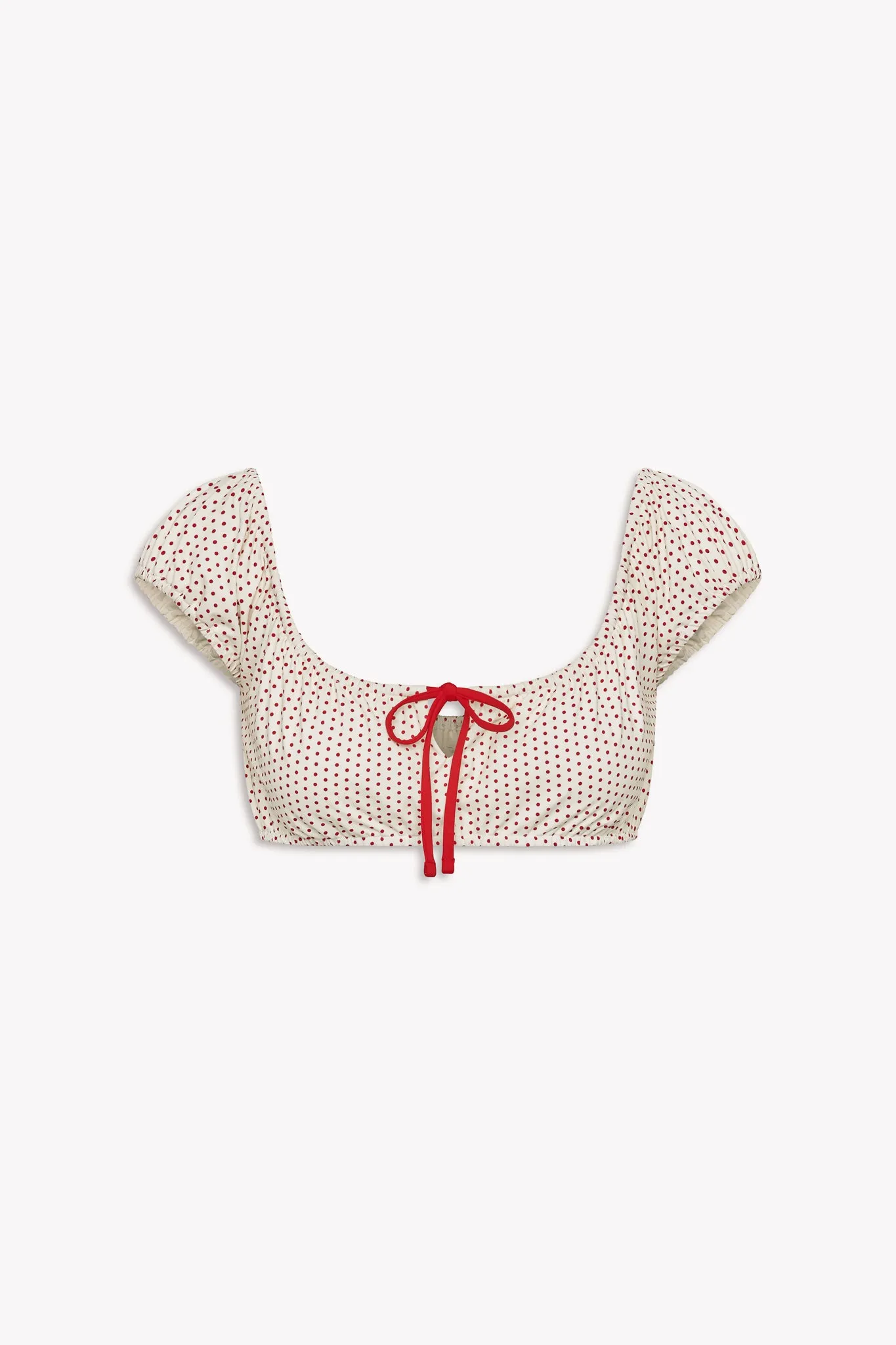 x BELLA HADID Angel Bikini Top - Strawberry Polka Dot