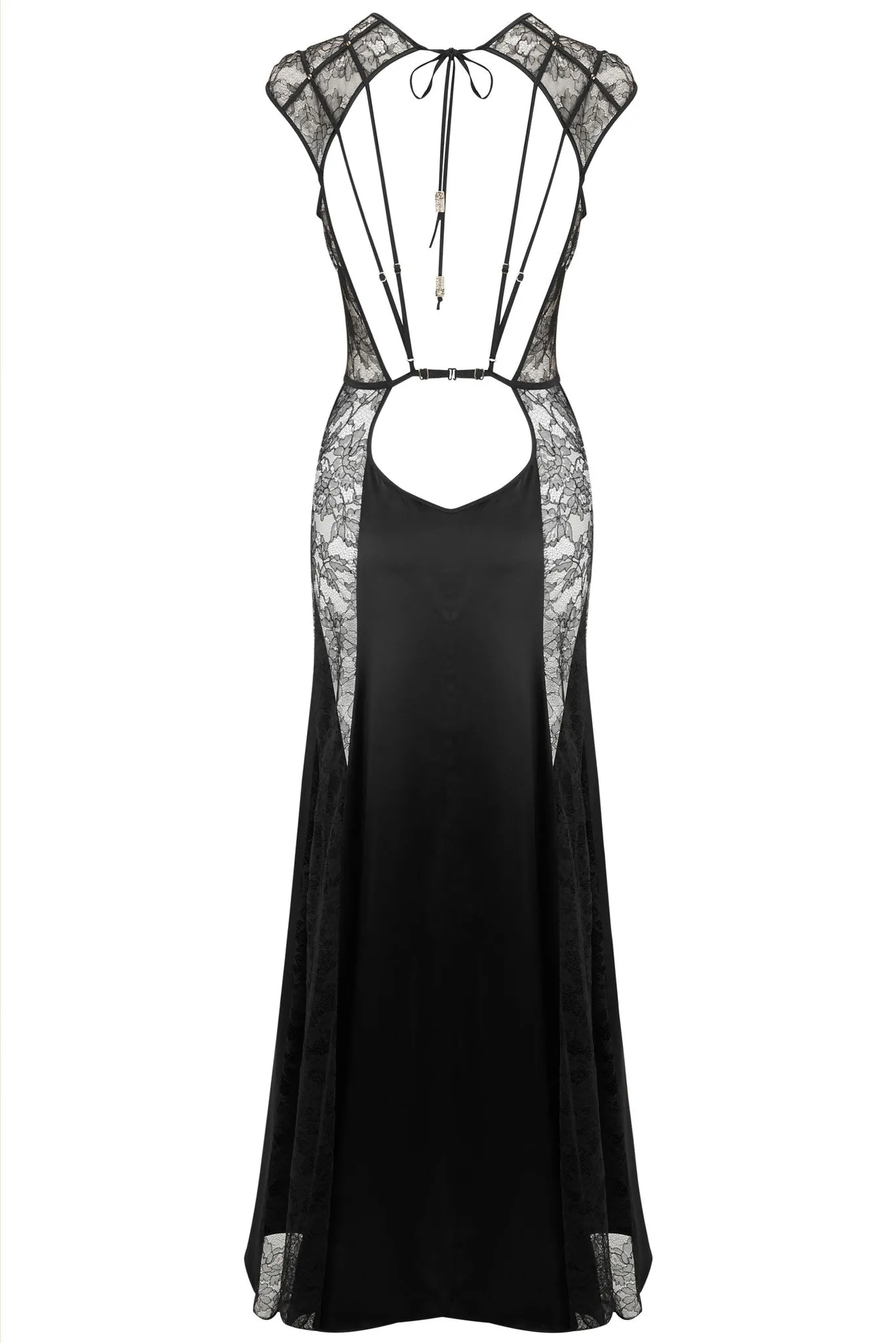 Xena Black Slip Dress