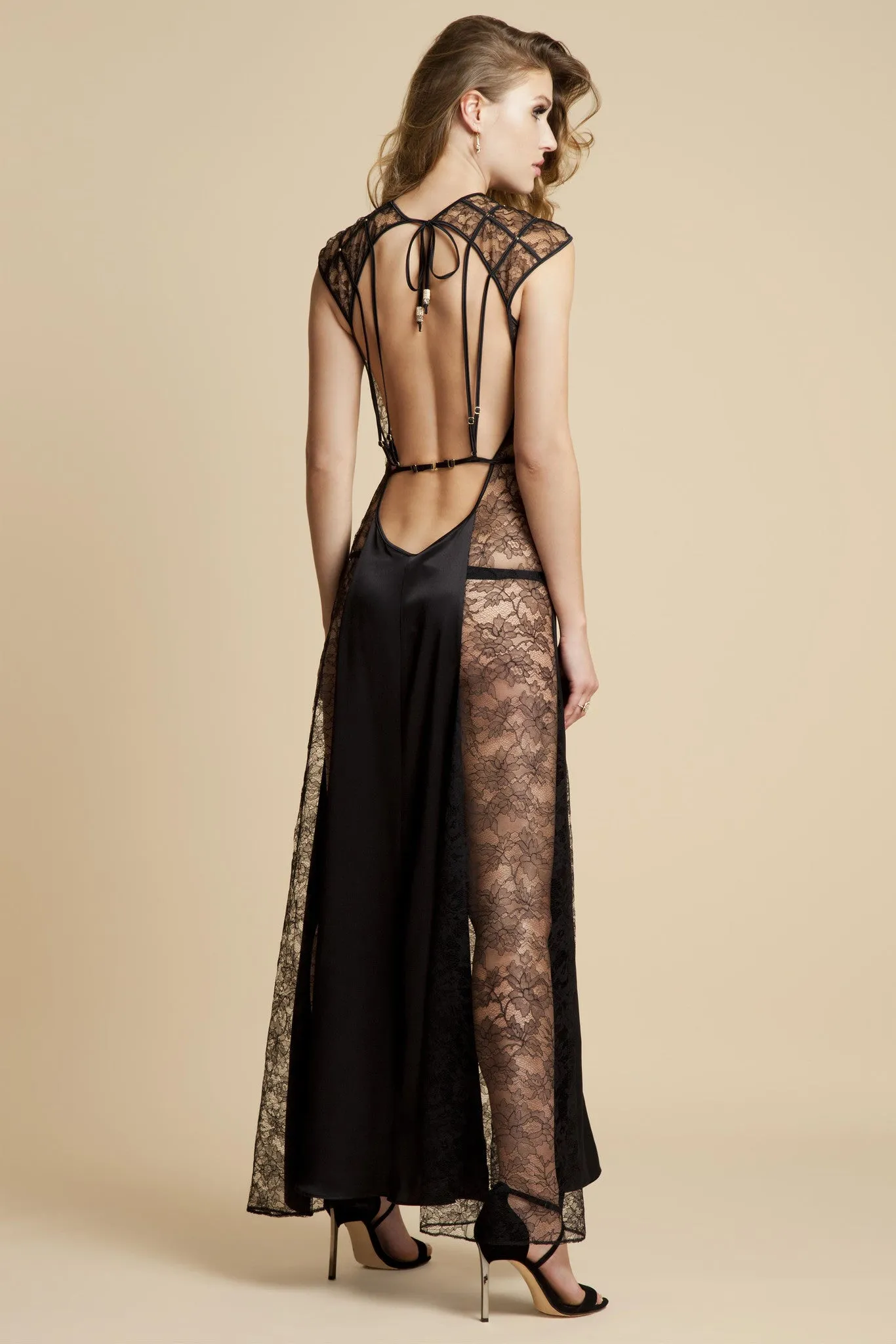 Xena Black Slip Dress